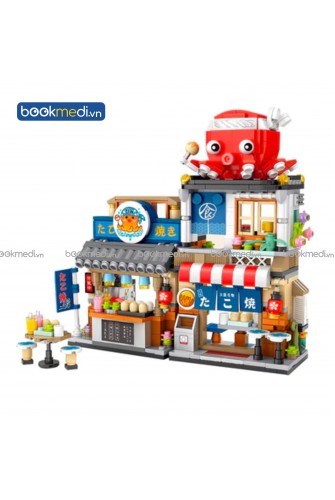 Đồ Chơi Lắp Ráp Mô Hình Tiệm Bánh Bạch Tuột (Takoyaki Shop) Hãng Loz